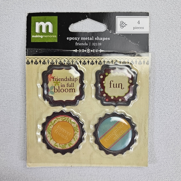 Lot Of Scrapbooking/Planner Accessories - Stickers Epoxy Shapes Button Brads - Picture 5 of 15